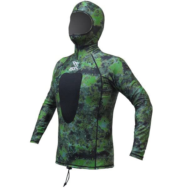 Rashguard con capucha para pesca submarina sin dolor al cargar
