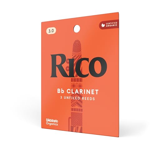 Image of Rico Organic Bb Clarinet Reeds, Strength 3.0, 3 Pack