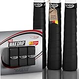 VIGO SPORTS - PRO MAXGRIP [3er Set] Overgrip Griffband Tennisschläger mit speziellem Profil für ultimativen Grip - Tennis Griffband für optimale Schlägerkontrolle mit einfacher Montage