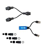 IPCamPower POE Combiner Splitter Adapter, Run 2 IP Cameras on 1 Cable
