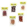 TOP Dog Snack Pack – Probiergröße small für Hunde (Hähnchenbrustfilet 80g, Entenbrustfilet 80g, Kaninchenohren m. Huhn 70g, Kaustange m. Huhn 70g, Kauknochen m. Ente 2 Stck.)