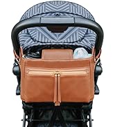 Stroller Organizer with Insulated Cup Holders Mominside Leather Universal Stroller Caddy Stroller...