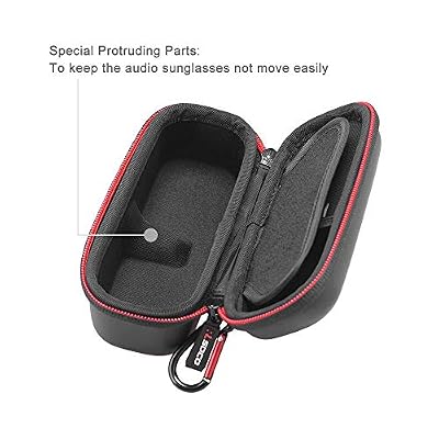 RLSOCO Carrying Case for Razer Anzu Smart Glasses | Compact Design with YKK Zipper & Scratch Protection (Already Updated for Razer Glasses in Large Size)