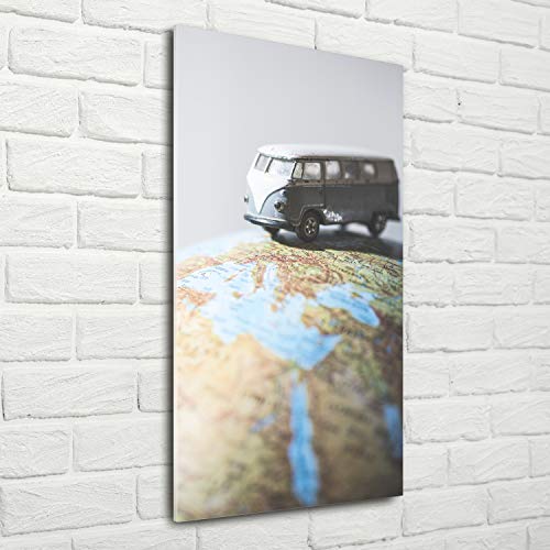 Impression sur verre acrylique Tulup 70x140 | Tableau plexiglas déco mural gris