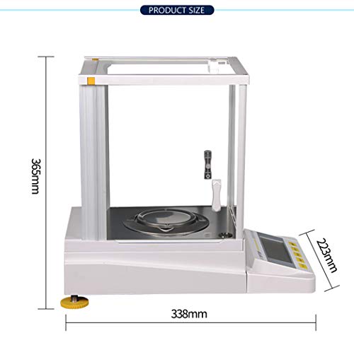Balanza analítica de Alta precisión 210G/0.0001G Balanza Digital para Laboratorio, Farmacia, joyería, Planta química y Escuela