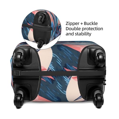 Tropical Leaf Luggage Cover Elastic Suitcase Protector Ftis 22-24 Inch Suitcase Cover for Luggage4