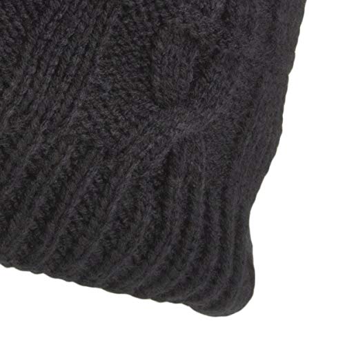 Sealskinz Unisex Waterproof Cold Weather Cable Knit Beanie, Black, Large/X-Large #TOP2