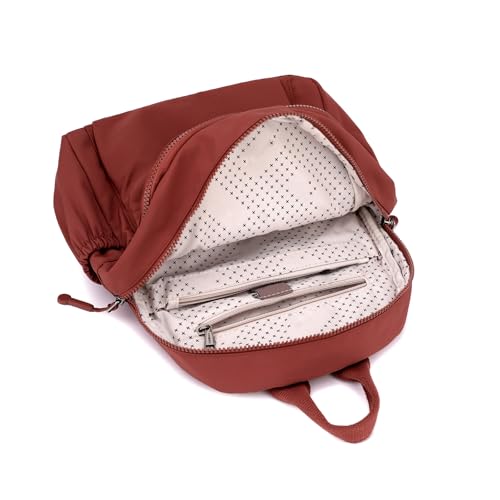 Image of Tanweibago Mini Nylon Women Backpacks,11L Small Ladies backpacks Casual Lightweight Women Shopping Travel Daypack (Z1-brick red)