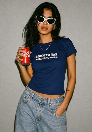 Image of Wear Your Opinion Women's Fitted Top Summer Printed Tshirt Cuddle Baby Tees Short Sleeve 220 GSM Soft Fabric