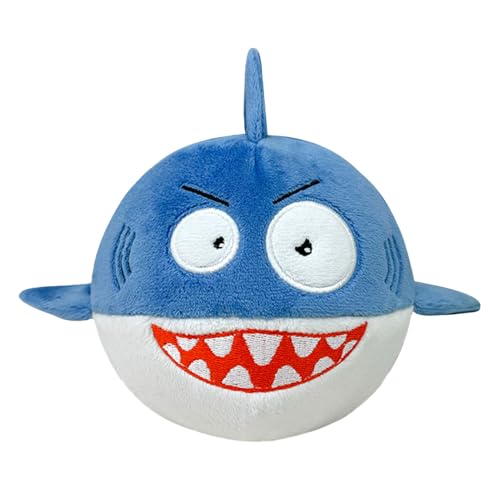 Genérico Pelota Blanda para Perros,Pelota De Peluche Chirriante Y Rebotable para Cachorros | Forma De Animal Suave y Saltarina con Doble Capa Resistente para Limpieza De Gatos