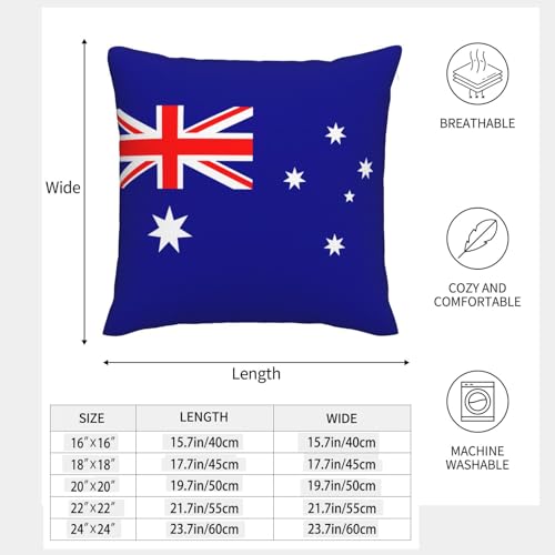 Housse de coussin drapeau australien EdWal lot de 2 pour rénover vos canapés - 5