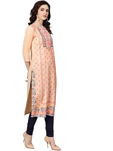 Image of Vaamsi Women's Crepe Regular Kurta