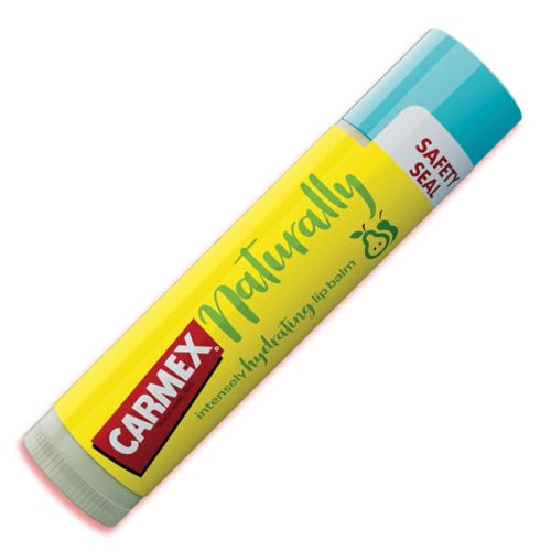 Carmex Naturally Pear Lip Balm Stick, (4,25 G) Farina D'Avena Colloidale, Cupuaçu Puro E Murumuru. Labbra Più Lisce E Idratate