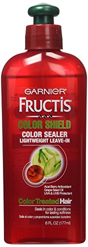 Garnier Fructis Color Sealer, Instant, Lightweight Leave-In, Color Shield, For Color-Treated Hair, 6 oz.