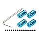QUARKZMAN Wellenkupplung 5mm bis 5mm Starre Kupplung Verbinder L25mm x D14mm Aluminiumlegierung für 3D-Drucker DIY CNC Maschine Encoder mit 16 Schrauben & Spanner - 4 Stück