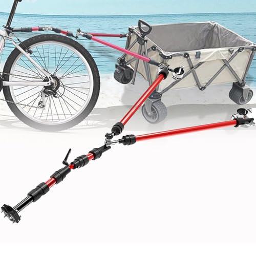 Anhängerkupplung für Fahrradanhänger, faltbar, 50 kg, maximale Belastung, universelle Passform für Hunde und Katzen, einfache Installation für Camping, Wandern, sichere stabile Fahrt
