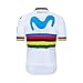 SUHINFE Maillot Ciclismo con Banda Elástica, 3 Bolsillos Traseros, Malla Transpirable y...
