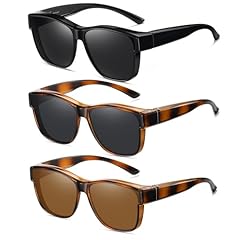 (3 Pack) Black/Grey + Dot Brown Tortoise/Grey + Dot Brown Tortoise/Brown