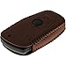 Produktbild PhoneNatic Echtleder Stitched Schlüssel Hülle kompatibel mit der BMW 3er E90, 5er F10 und 7er F01 4-Tasten Fernbedienung in braun Funkschlüssel 4-Key