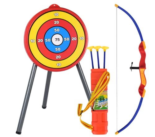 1 Set Children's Archery Bow with 3 Arrows Toy Funny Targets Outdoor Shooting Game For Kids Children Shooting Practice Archery