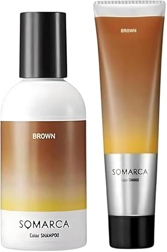 ソマルカ カラーシャンプー 150ml＋カラーチャージ 130g 【ブラウン】セットのサムネイル