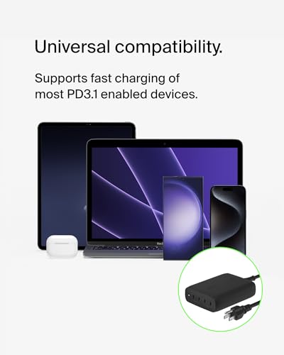 Belkin BoostCharge Pro 200W GaN Charger (4-Port USB-C) — view 6