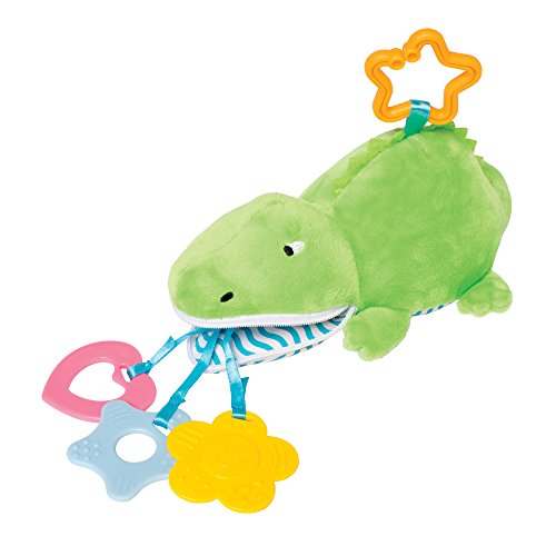 Image of Manhattan Toy Gabby Gator Zip & Play Teether and Travel Baby Toy