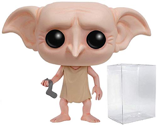 POP Harry Potter - Dobby Funko Vinyl Figure (Bundled with Compatible Box Protector Case), Multicolor, 3.75 inches