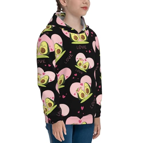 Avocado Lovers Kids Pullover Hoodies Boys Sweatshirts Girls Athletic Clothes with Pocket3