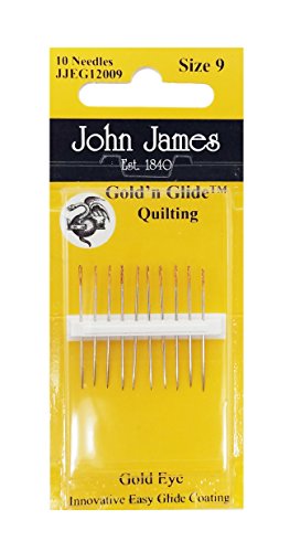 John James Gold'n Glide Quilting Needles-Size 9