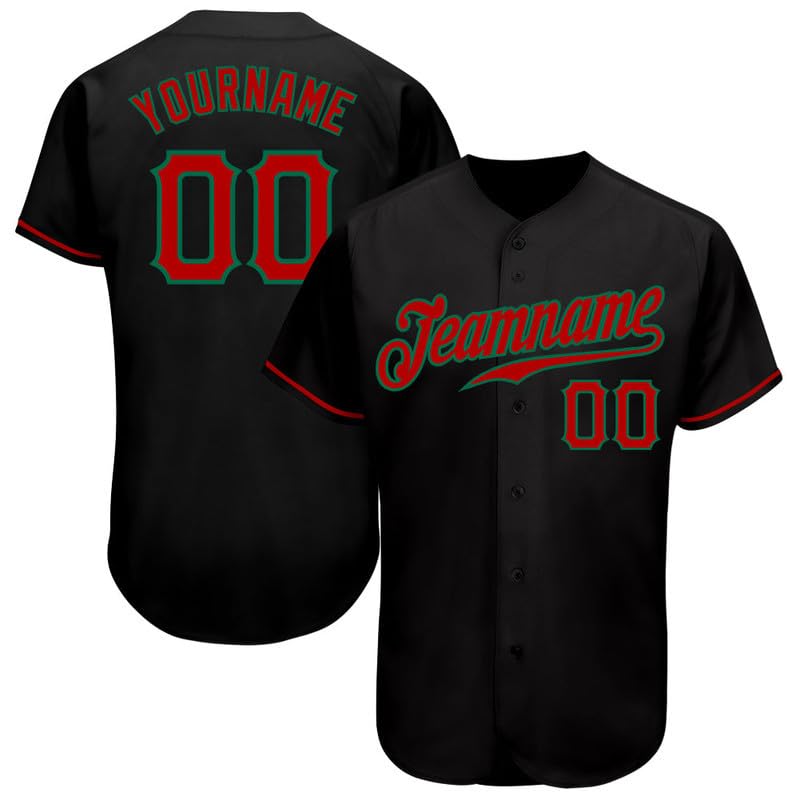 Custom Color Style Black Jersey de Béisbol para Hombre, Mujer, Jóvenes y Niños, Jersey Personalizado con Nombre, Número y Logo miniatura 1