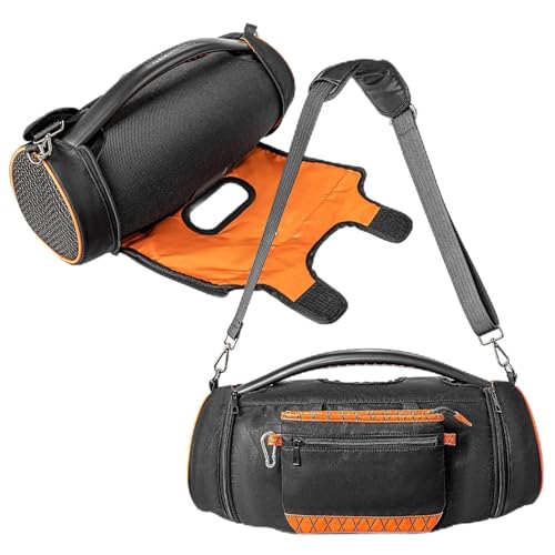 Hzycwgone Carry Case Portable Travel Cover Accessories w/Strap for JBL Boombox 2/Boombox 3/Boombox 3 Wi-Fi Wireless Bluetooth Speaker,Extra Bag for Charger,Black