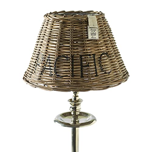 Riviera Maison Lampenschirm Rattan, klein, Leuchtenschirm rund konisch für Tischlampe, Ersatzlampenschirm, handgemacht - Pacific Lampshade - Natur - (ØxH) 25x16,6 Cover