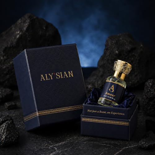 Image of ALY'SIAN AMOUR Luxury Attar Perfume Oil for Men Women 6ML Long Lasting Non Alcoholic Roll On Fresh Aromatic Fragrance Premium Blend Unisex Perfume Gift For Special Occasions
