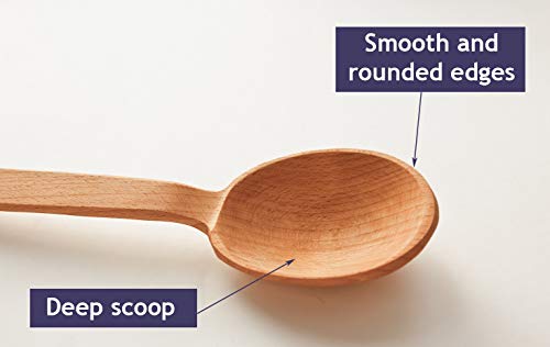 image for ECOSALL Heavy Duty Large Wooden Spoon 18-inch, Long Handle Cooking Too