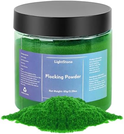 Green Flocking Powder Amazon.com: 65g Flocking Powder - Velvet Fibers - Flocking Powder for ...