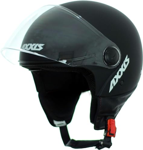 Casco Axxis Square Solid A1 integral negro mate talla S moto carretera 2