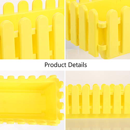 Pots de fleurs pour fenêtre et balcon avec cette jardinière rectangulaire jaune - 3