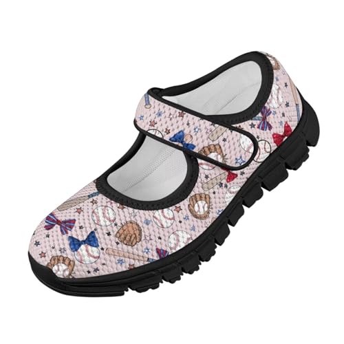 SYtrade Mary Jane Flats for Girls Single Hook and Loop Shoes Black Sole
