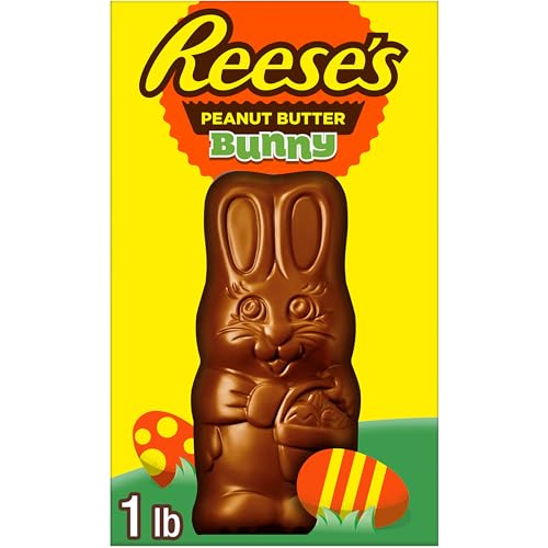 REESE'S BUNNY Milk Chocolate Peanut Butter, Easter Candy Gift Box, 1 lb