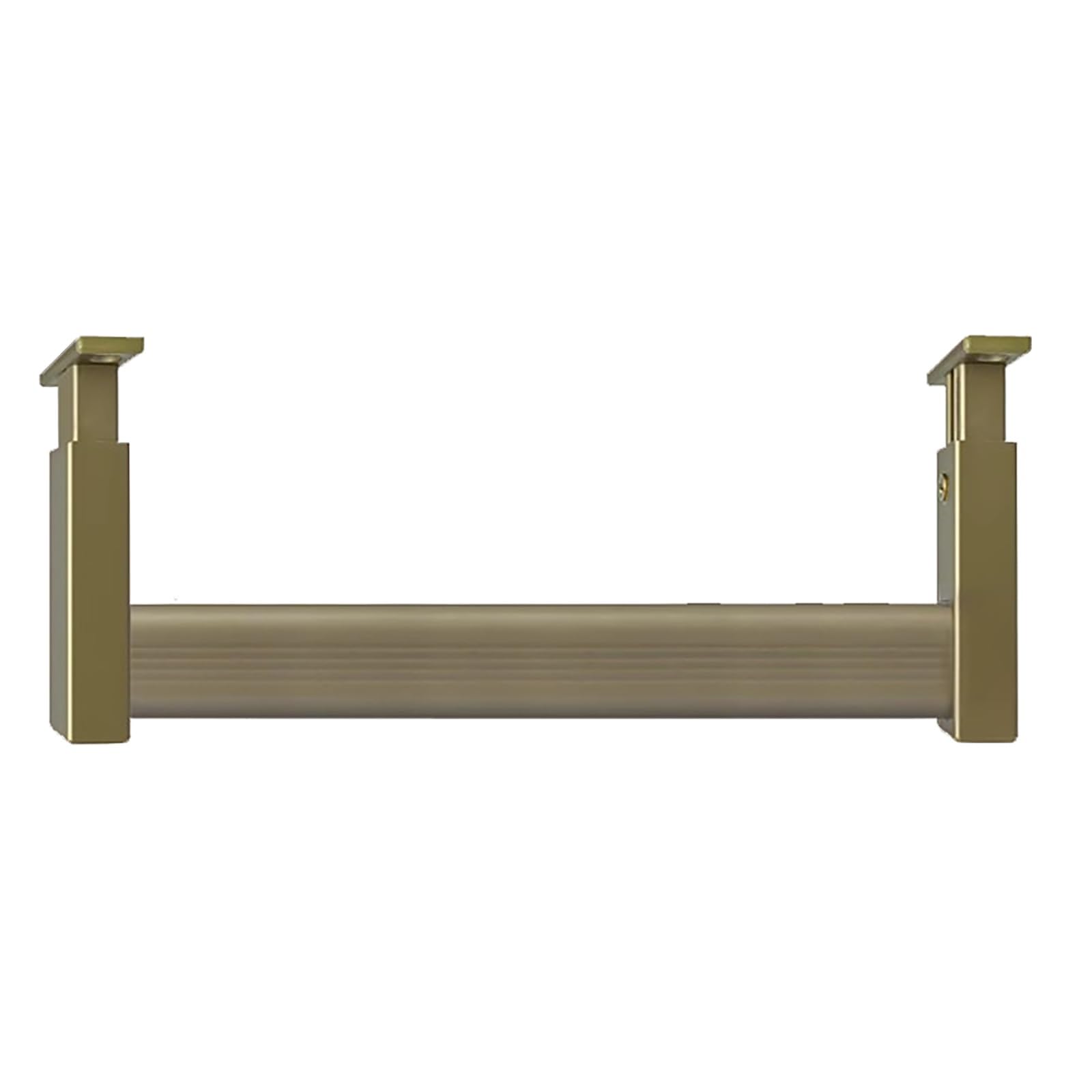 Yylmkmfc-Ae Champagne U Shape Closet Rod Top Mounted, Heavy Duty Wardrobe Rails And Fittings, Strong Clothes Rail Pole Heavy Duty, Wardrobe Poles(,30Cm)
