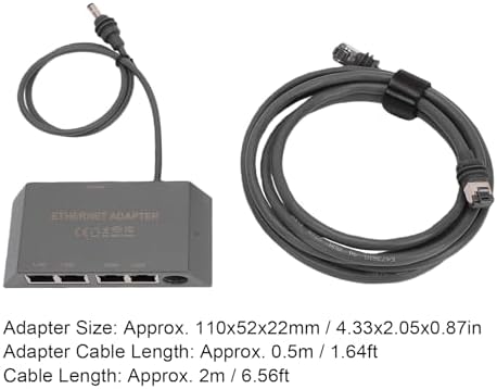 FTVOGUE Satellite RJ45 Ethernet Adapter 4 Port Gigabit LAN Hub for Gen 3 and Mini with Custom Fit Design Plug and Play Stable 1Gbps Connection — view 8