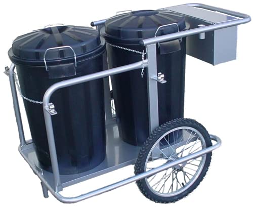 Carro barrendero 2 cubos 1310x760x960mm