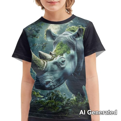 Image of Xhuibop Kids T Shirts for Boys Size 3-16 Girls Short Sleeve Sportswear Active Tops