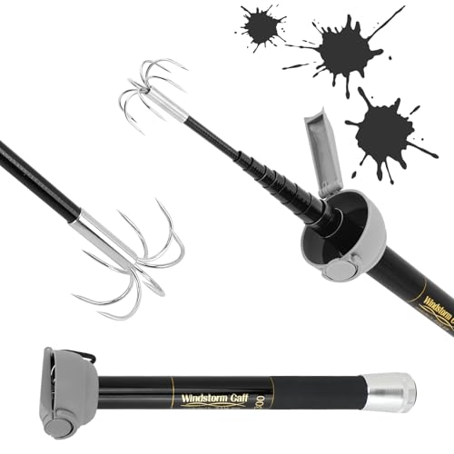 SAN LIKE Octopus Fishing Gaff (Black, 13.1FT)