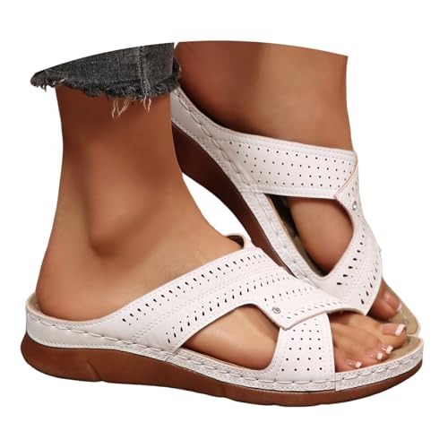 Chaussure femme sandales à plateforme compensée et bout ouvert confortable