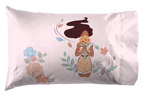 Image of Jay Franco Kids Sheet Set with Fitted, Flat Sheets & Pillow Cover - Ultra-Soft Bedding with Pillowcase for Room Decor, White - Disney Princess, 3 Piece Twin