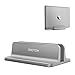 OMOTON Supporto Verticale per Laptop, Supporto Scrivania per Computer e Tablet, Salvaspazio Compatibile con MacBook/Notebook/Surface PRO iPad e Altri Laptop, Grigio