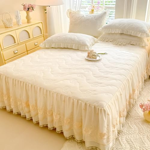 【フランジュール】クッションとベッドスプレッド　ホワイト フランジュール】クッションとベッドスプレッドホワイト