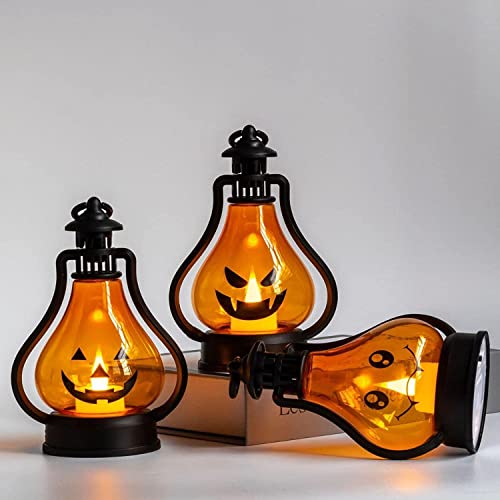 Lanterne d'Halloween LED avec bougie électronique de table - 2